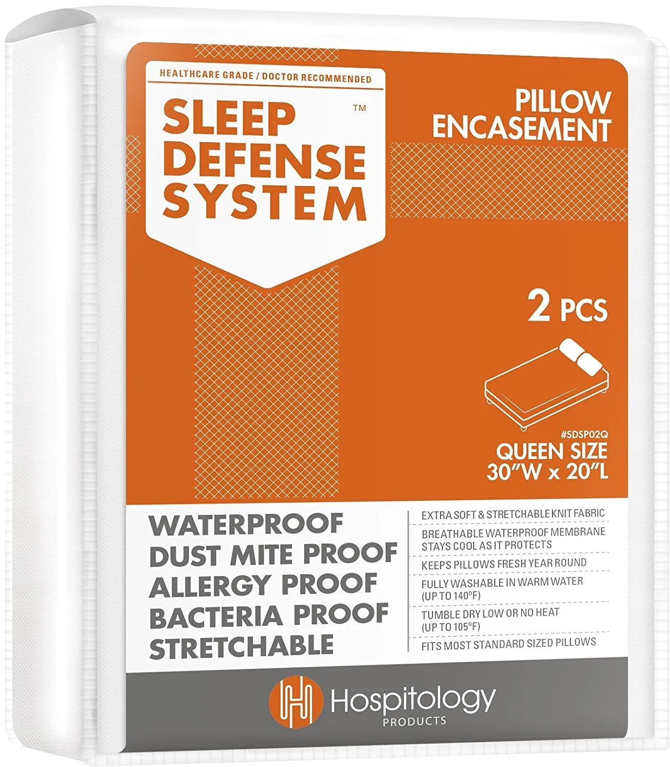 Hospitology Sleep Defense Pillow Encasement