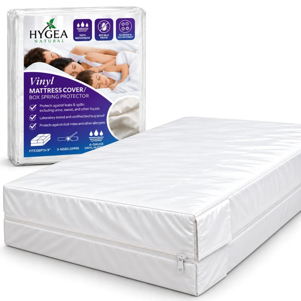 Hygea Natural Vinyl Box Spring Cover