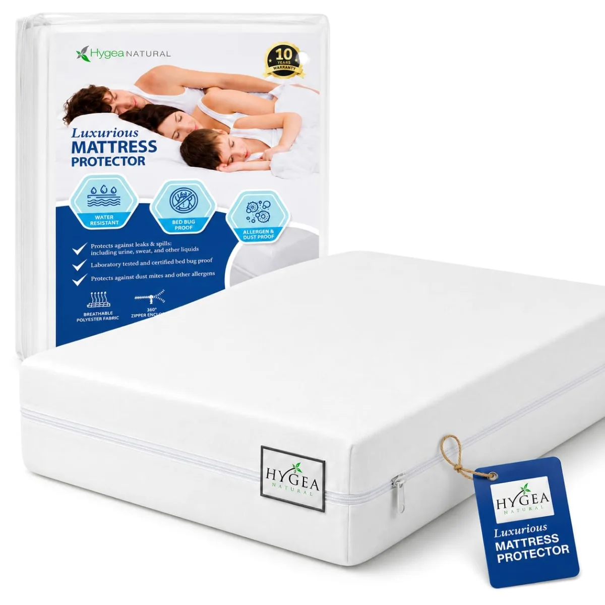 Hygea Natural Zippered Mattress Encasement